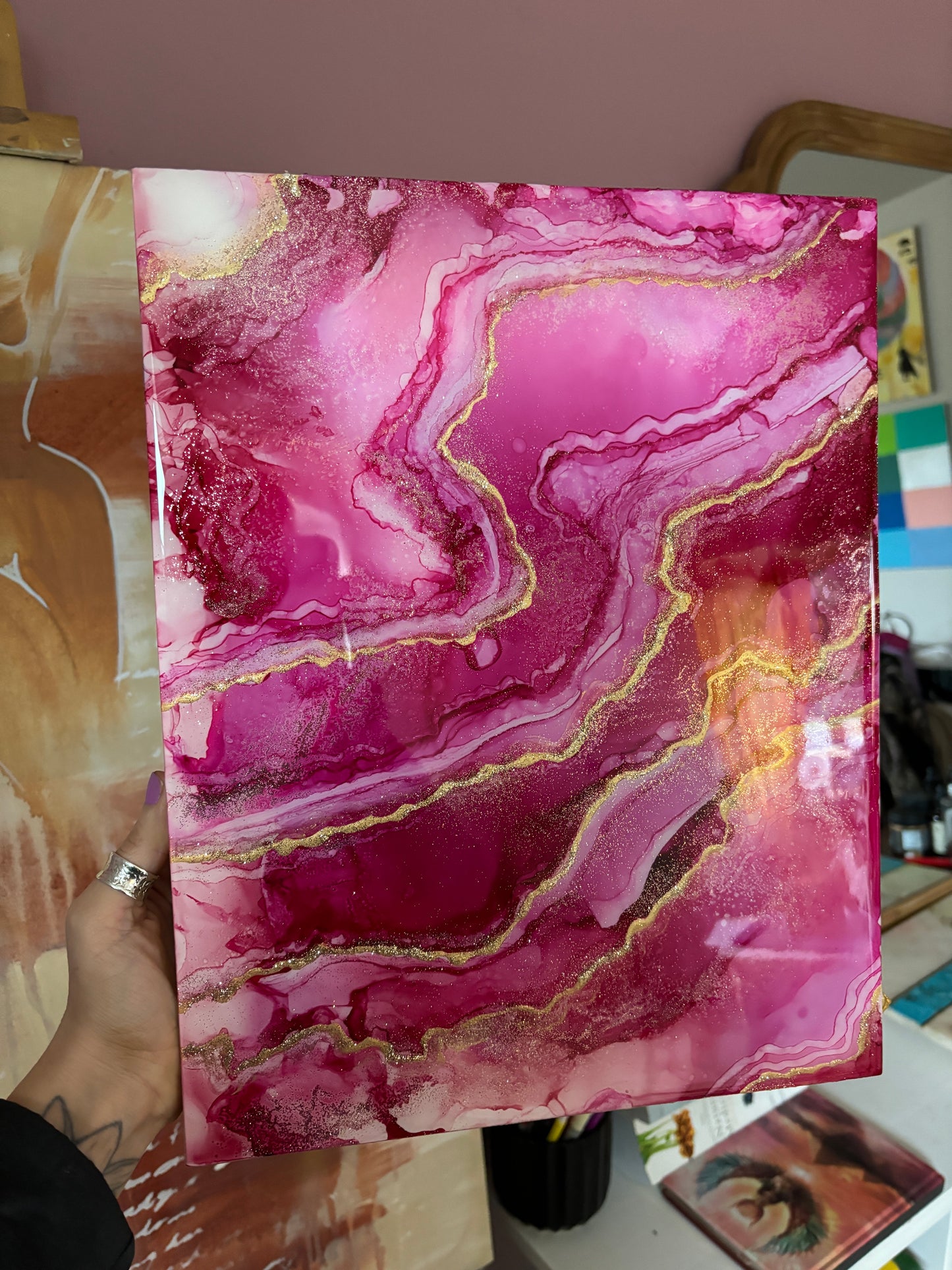 Pink agate