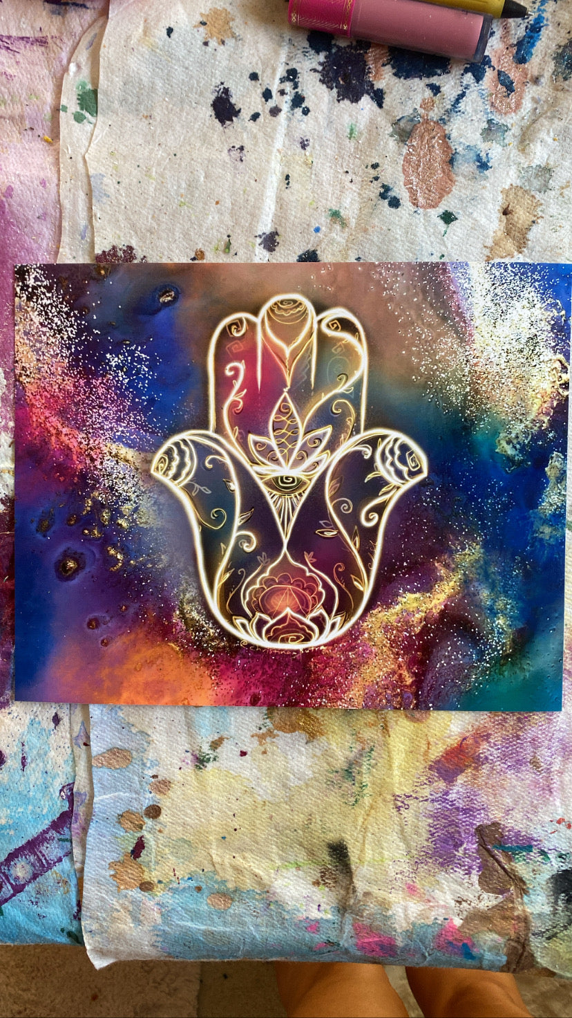 Orange hamsa 🪬