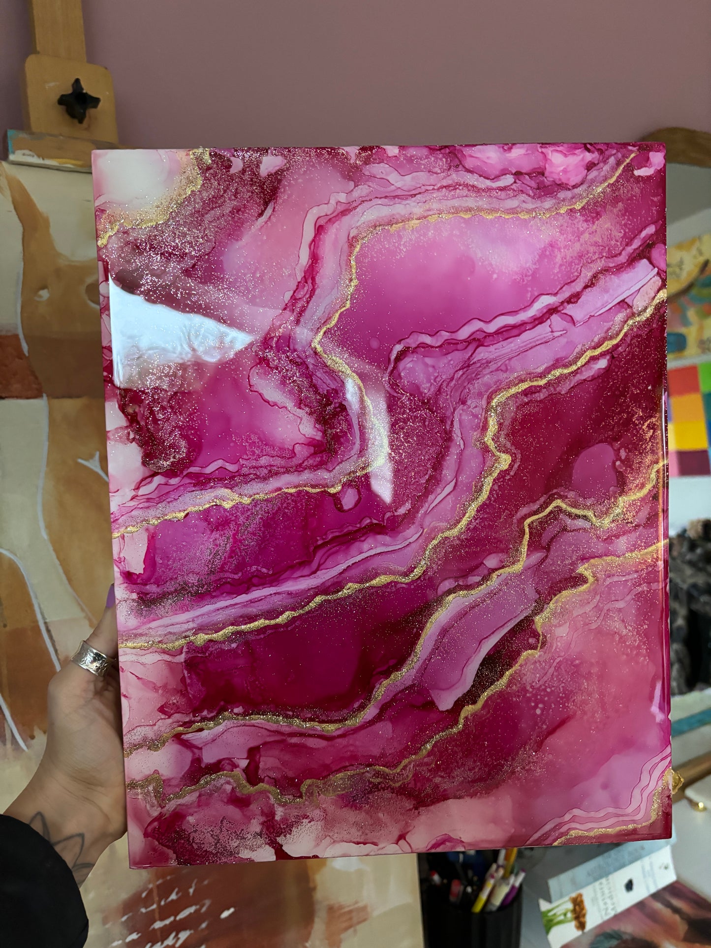 Pink agate