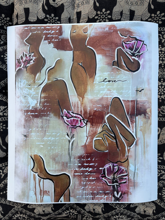 Divine feminine energy print